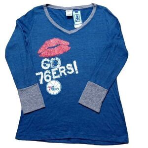 NBA 76ERS Womens Long Sleeve T-Shirt Large -P